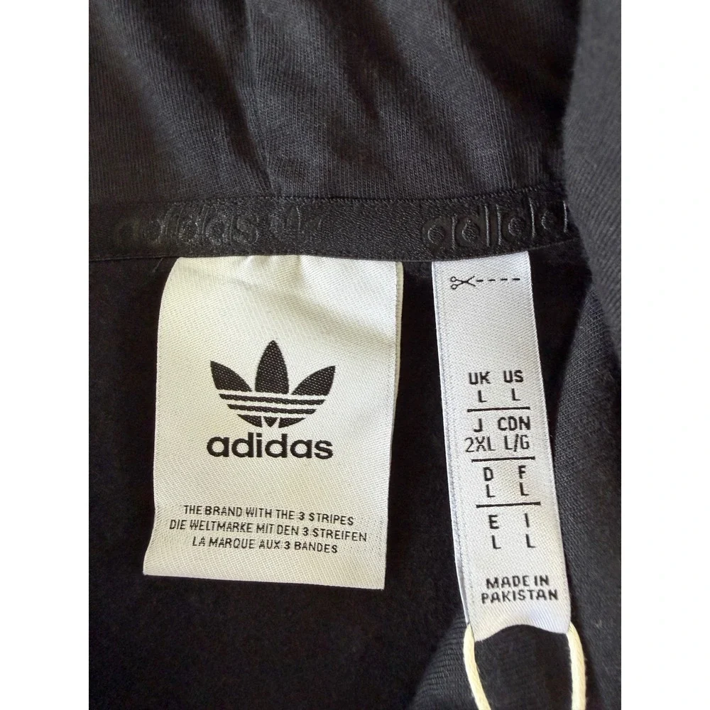 Adidas Originals Adicolor Essentials Full Zip Hoodie Black IW5791 Mens L